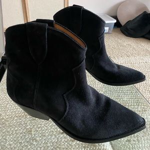 Isabel Marant Dewina Booties Suede Black - HUGE MARKDOWN!